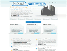 Tablet Screenshot of pcduo.fr